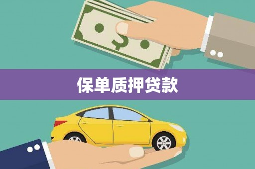 鸡冠保单质押贷款