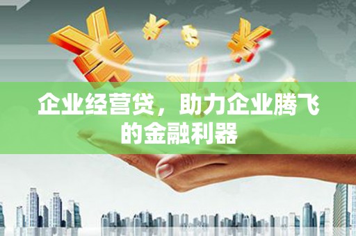 鸡冠企业经营贷，助力企业腾飞的金融利器
