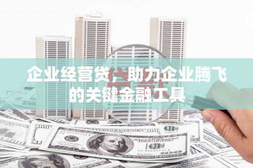 鸡冠企业经营贷，助力企业腾飞的关键金融工具