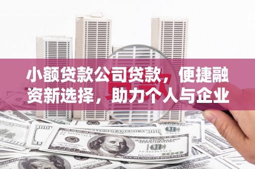 鸡冠小额贷款公司贷款，便捷融资新选择，助力个人与企业成长