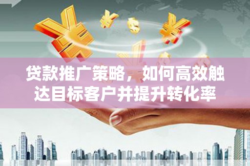 鸡冠贷款推广策略，如何高效触达目标客户并提升转化率