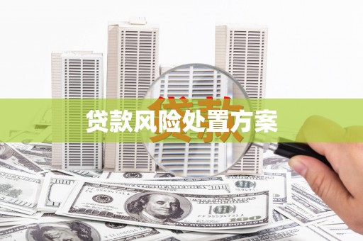 鸡冠贷款风险处置方案