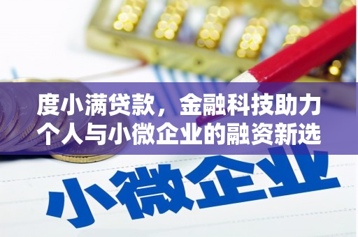 鸡冠度小满贷款，金融科技助力个人与小微企业的融资新选择