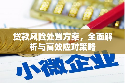 鸡冠贷款风险处置方案，全面解析与高效应对策略