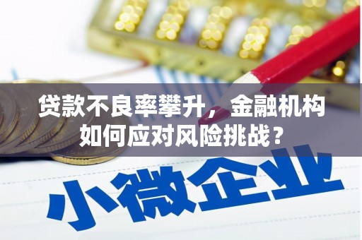 鸡冠贷款不良率攀升，金融机构如何应对风险挑战？