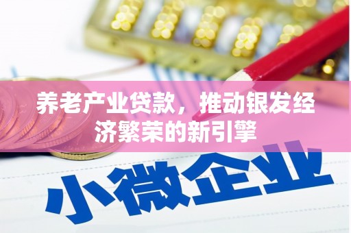 鸡冠养老产业贷款，推动银发经济繁荣的新引擎