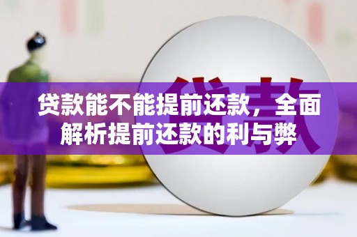 鸡冠贷款能不能提前还款，全面解析提前还款的利与弊