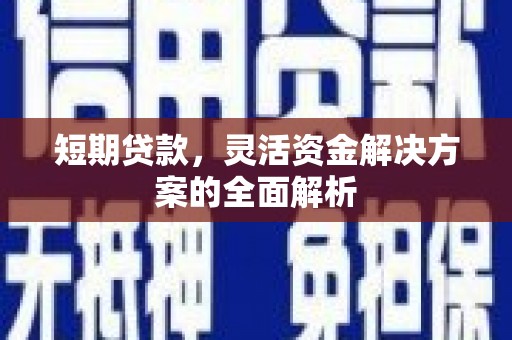 鸡冠短期贷款，灵活资金解决方案的全面解析