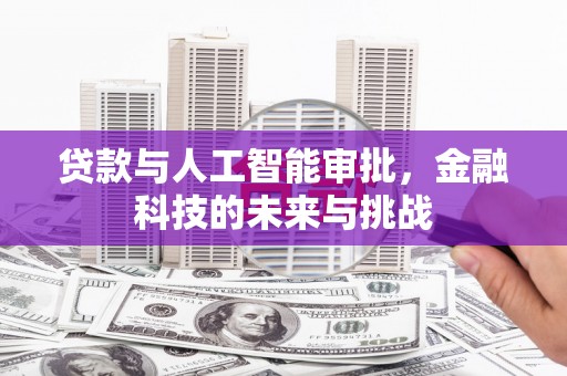 鸡冠贷款与人工智能审批，金融科技的未来与挑战