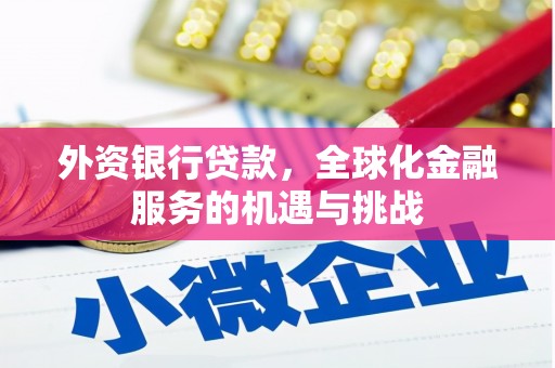 鸡冠外资银行贷款，全球化金融服务的机遇与挑战